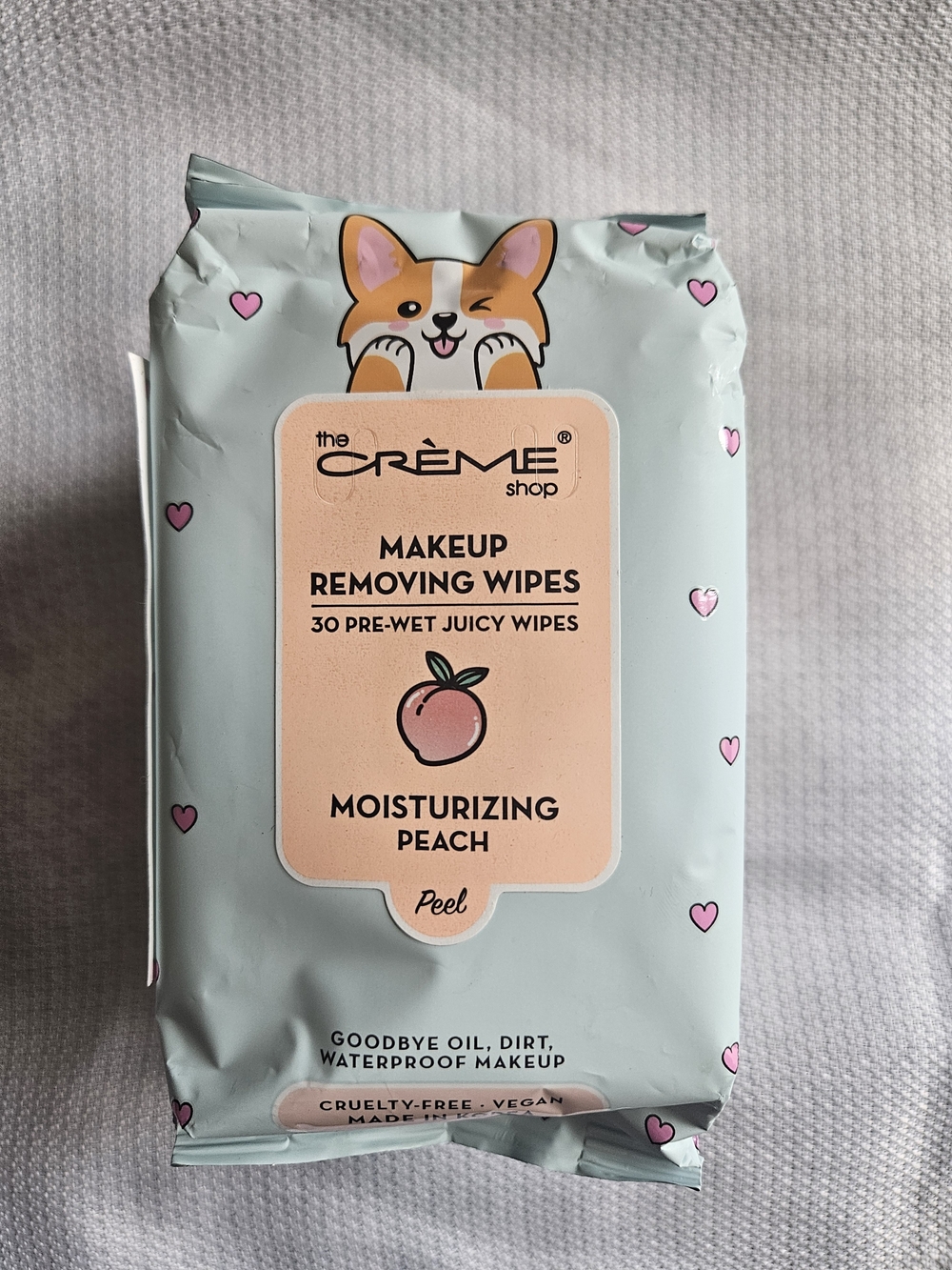 The Crème Shop Moisturizing Peach Makeup Removing Wipes